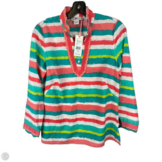 Top Long Sleeve By Vineyard Vines In Striped Pattern, Size: Xs