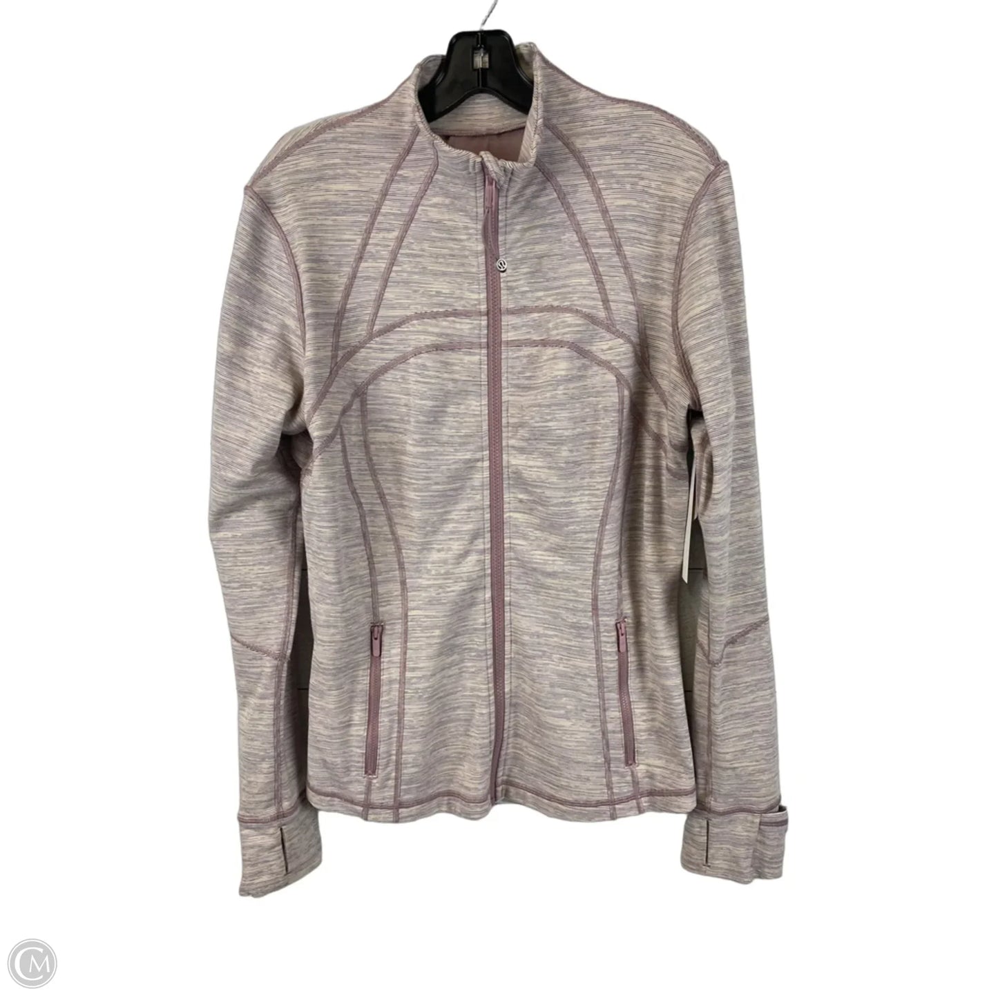 Athletic Jacket By Lululemon In Purple, Size: 12