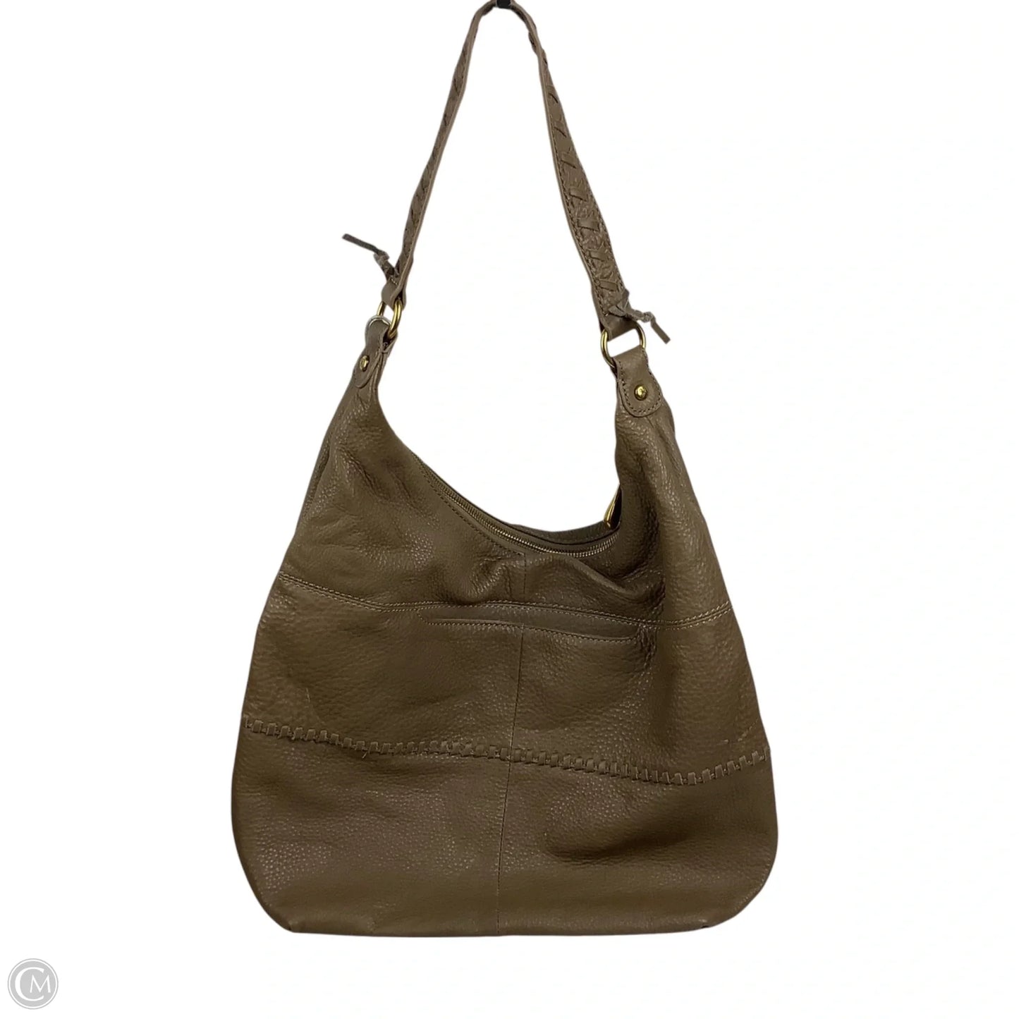 Handbag Leather By Hobo Intl, Size: Large