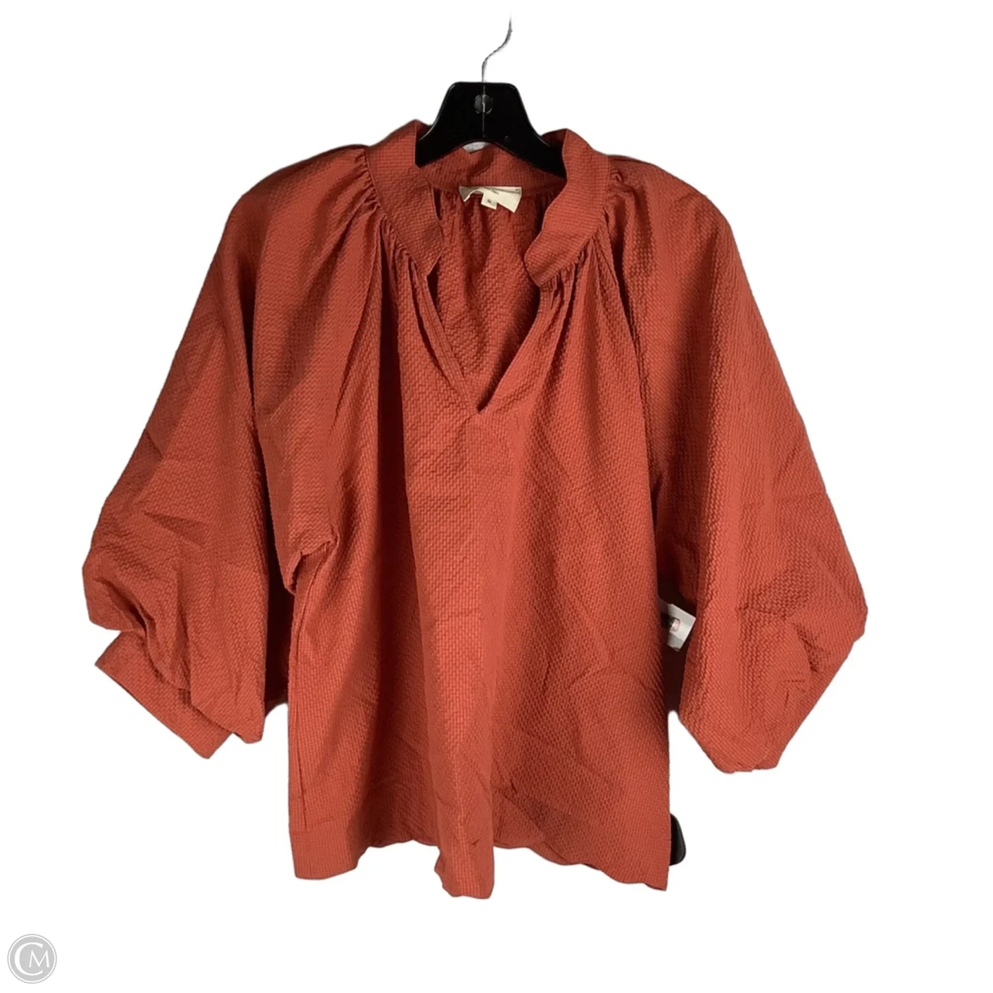 Top Short Sleeve By Umgee In Orange, Size: M