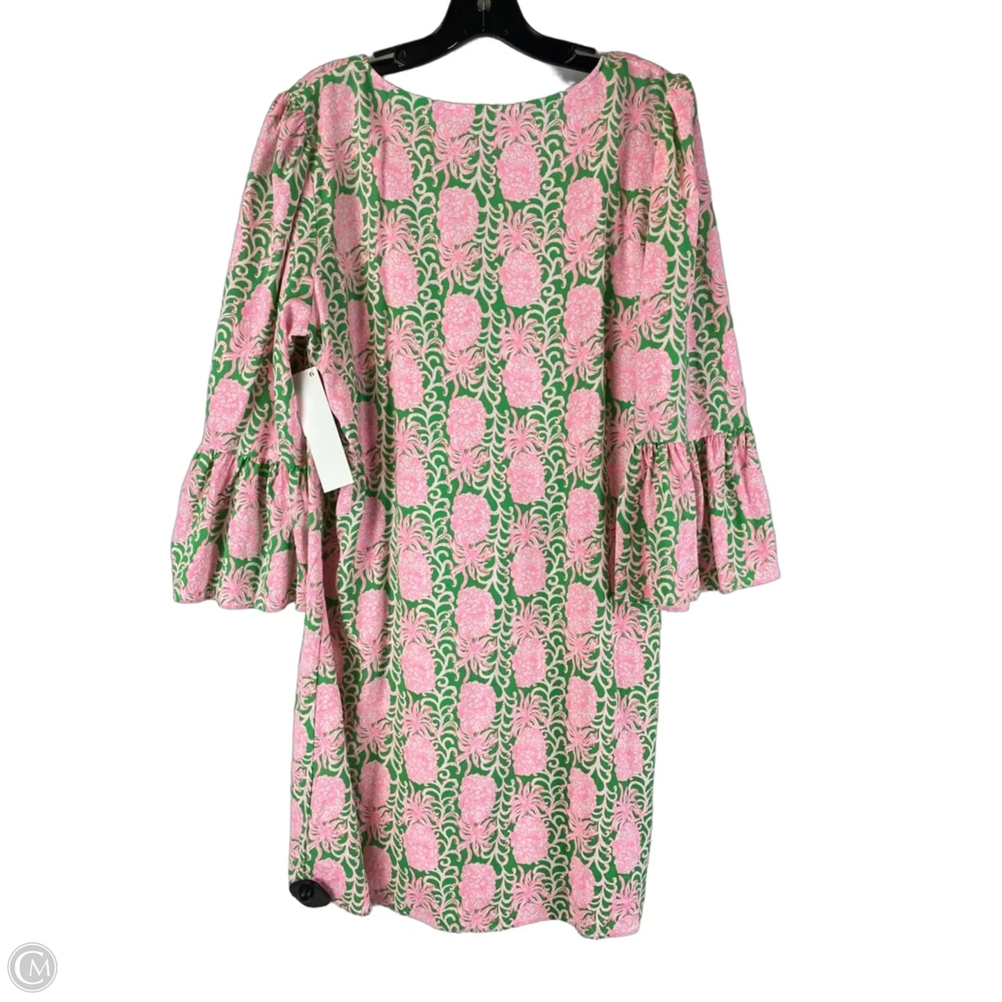 Dress Designer By Lilly Pulitzer In Green & Pink, Size: 14