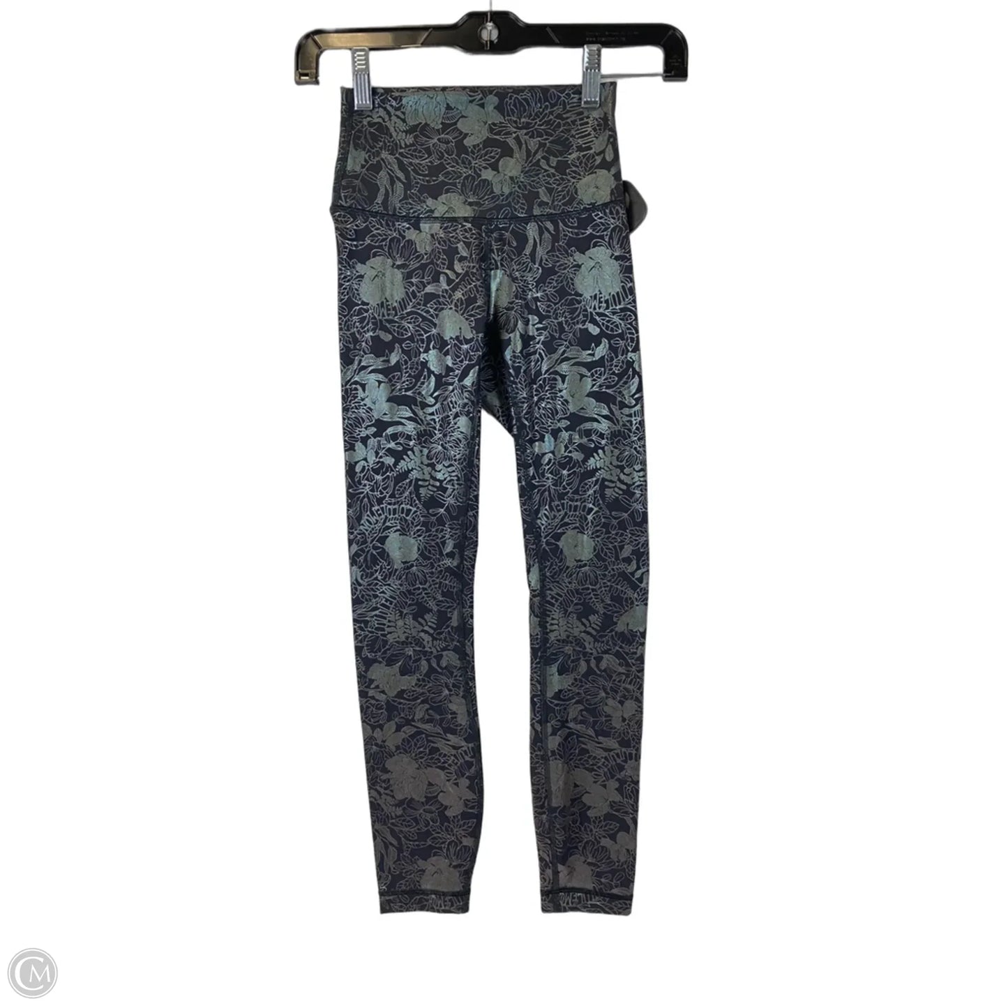 Athletic Leggings By Lululemon In Floral Print, Size: 0
