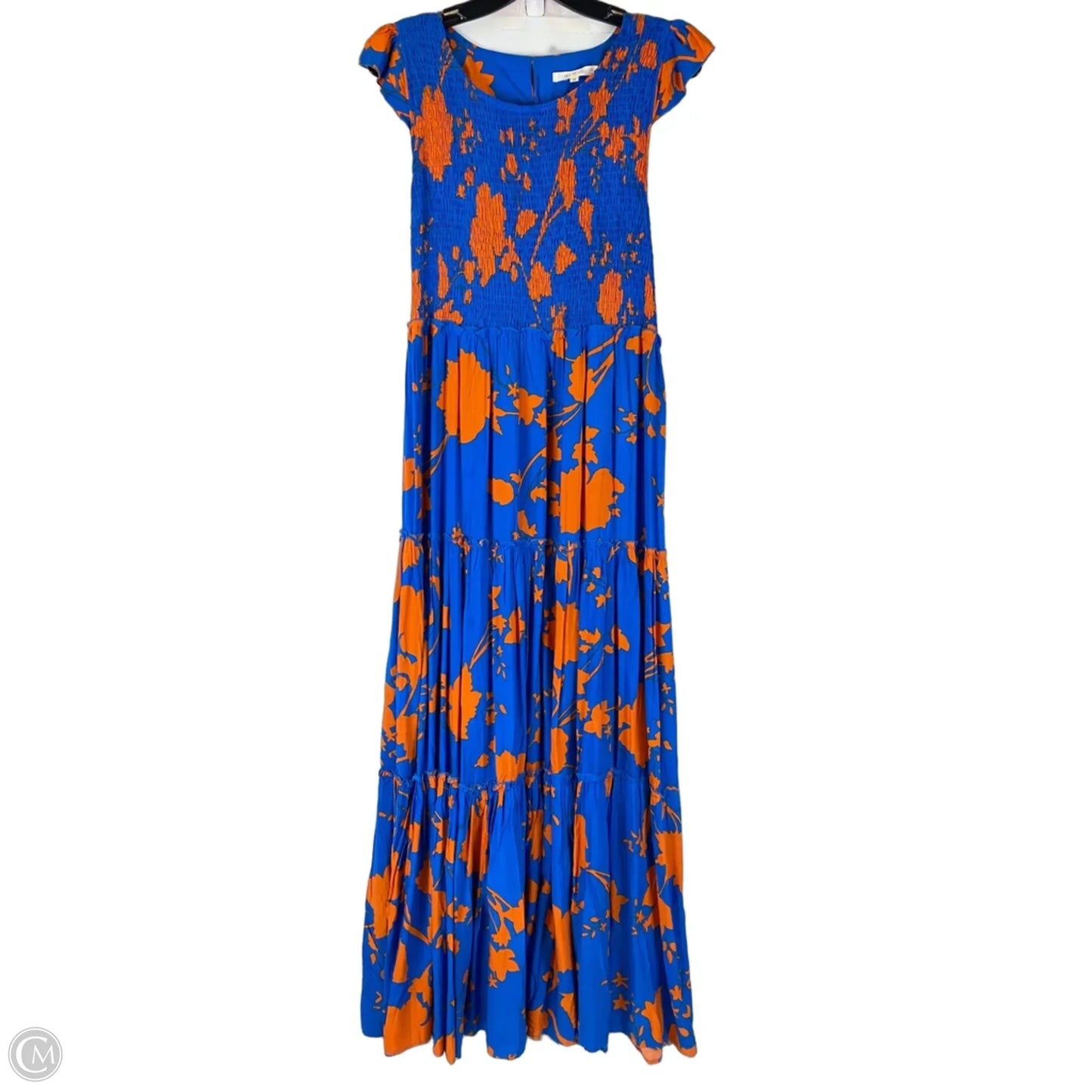 Dress Casual Maxi By Abel The Label In Blue & Orange, Size: M