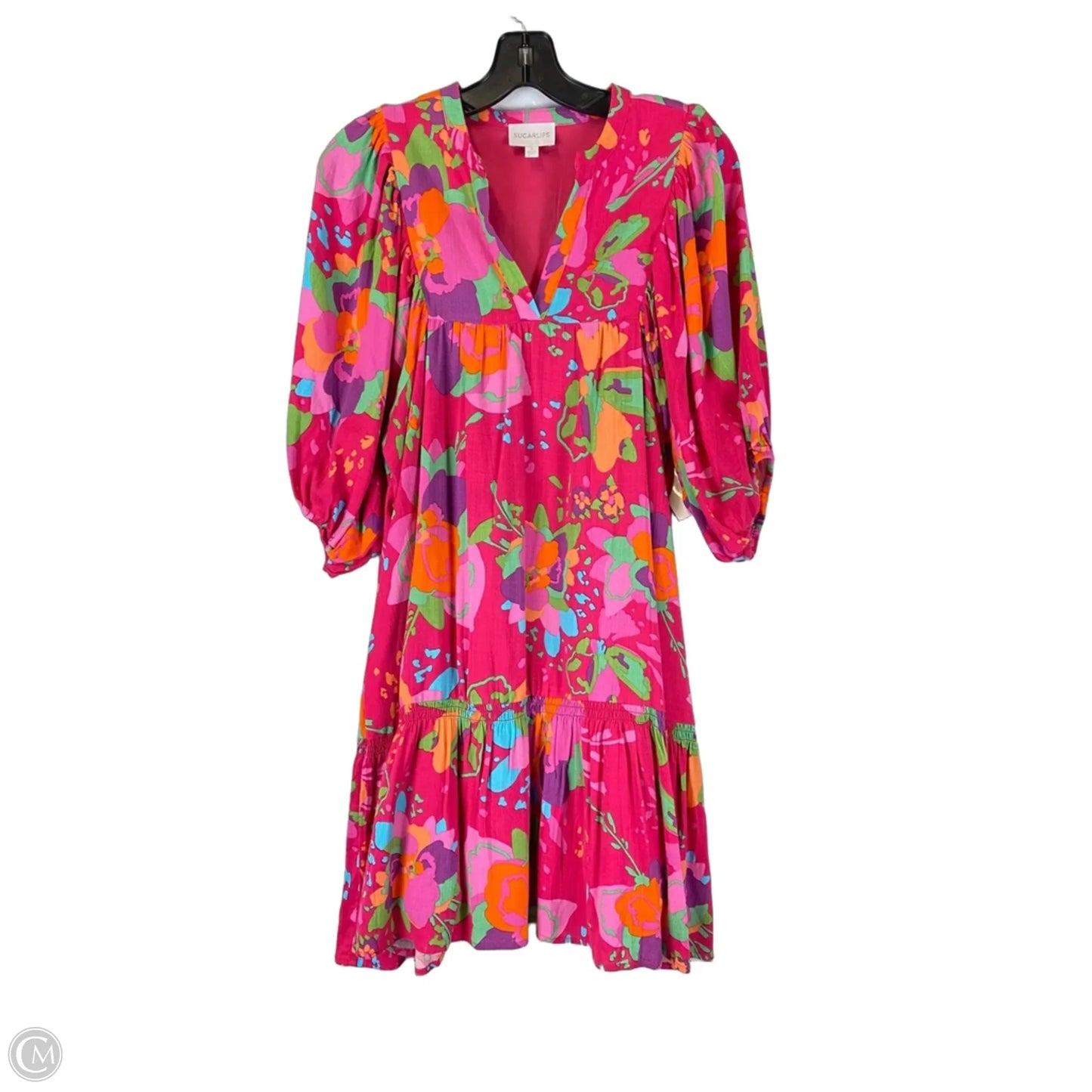 Dress Casual Short By Sugar Lips In Pink, Size: S