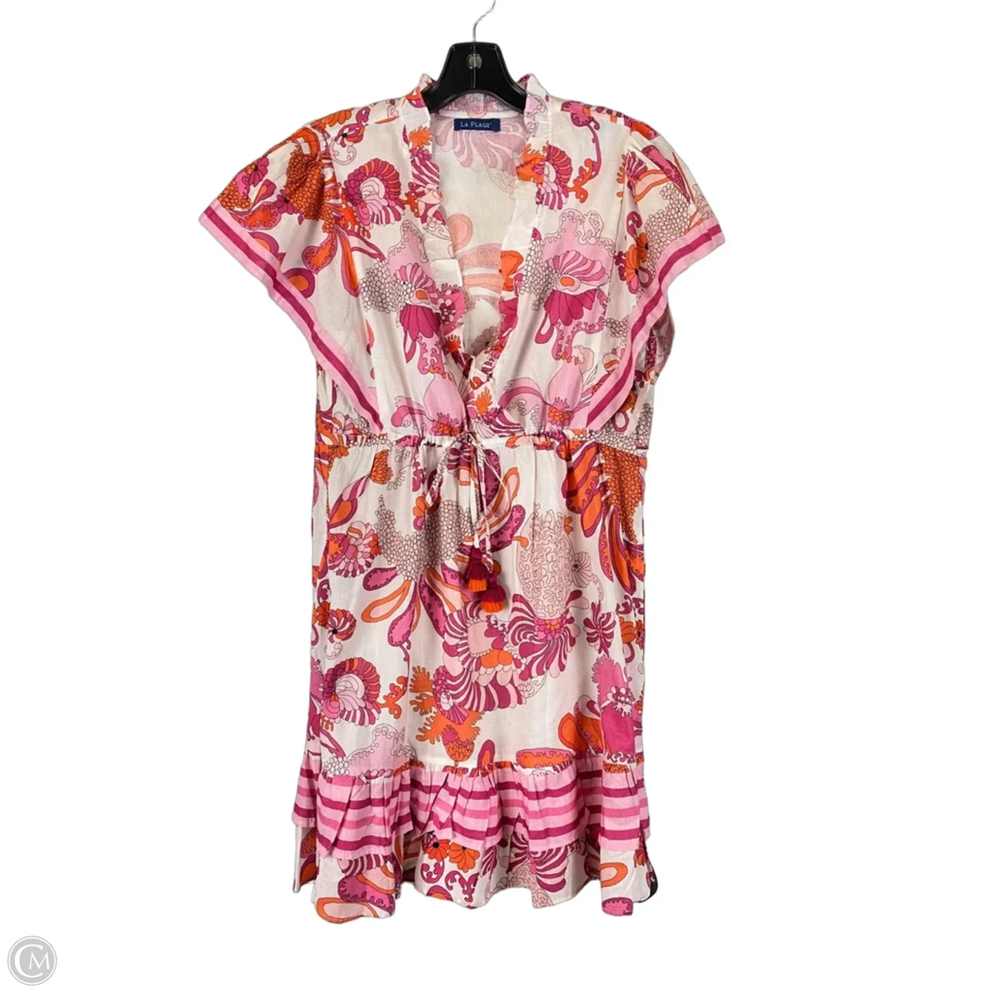 Dress Casual Short By Cmc In Pink & White, Size: S