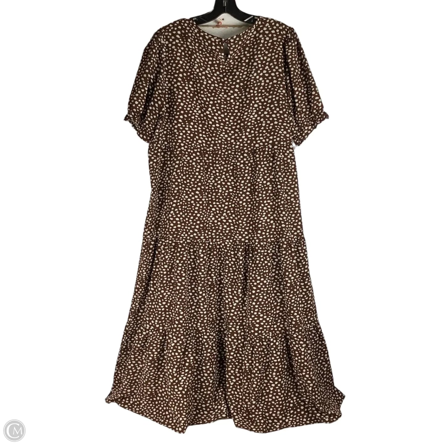 Dress Casual Midi By Prettygarden In Brown, Size: Xl