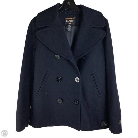 Coat 75% Wool By Polo Jeans Co. Ralph Lauren In Navy, Size: M