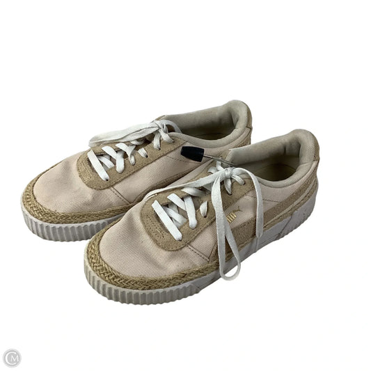 Shoes Sneakers By Puma In Cream, Size: 8.5