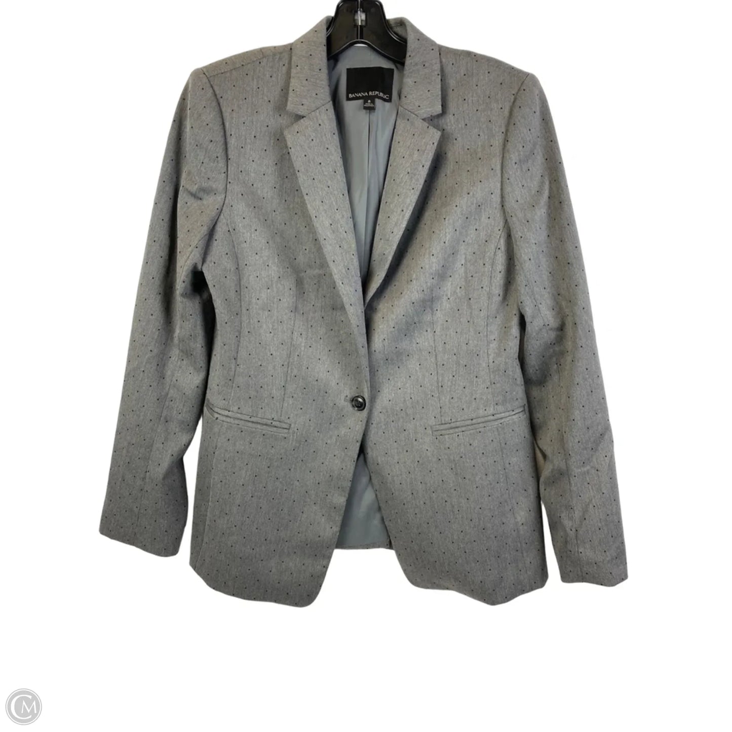 Blazer By Banana Republic In Grey, Size: 8