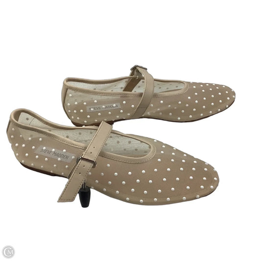 Shoes Flats By Steve Madden In Tan & White, Size: 9.5
