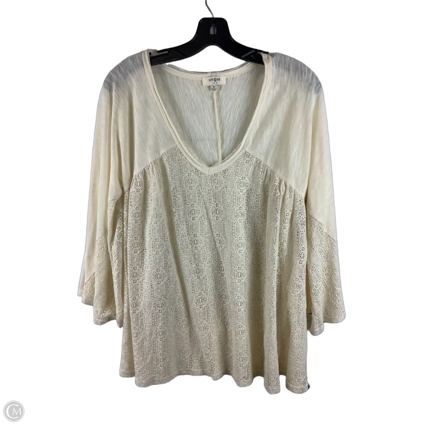 Top Long Sleeve By Umgee In Cream, Size: M