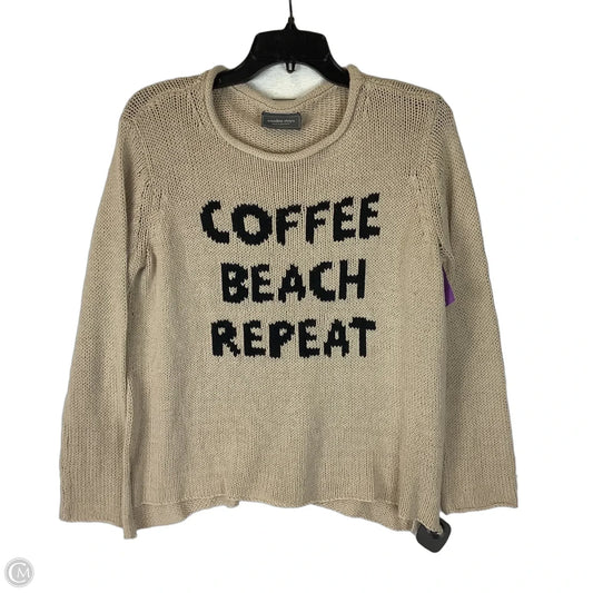 Top Long Sleeve By Wooden Ships In Brown, Size: S