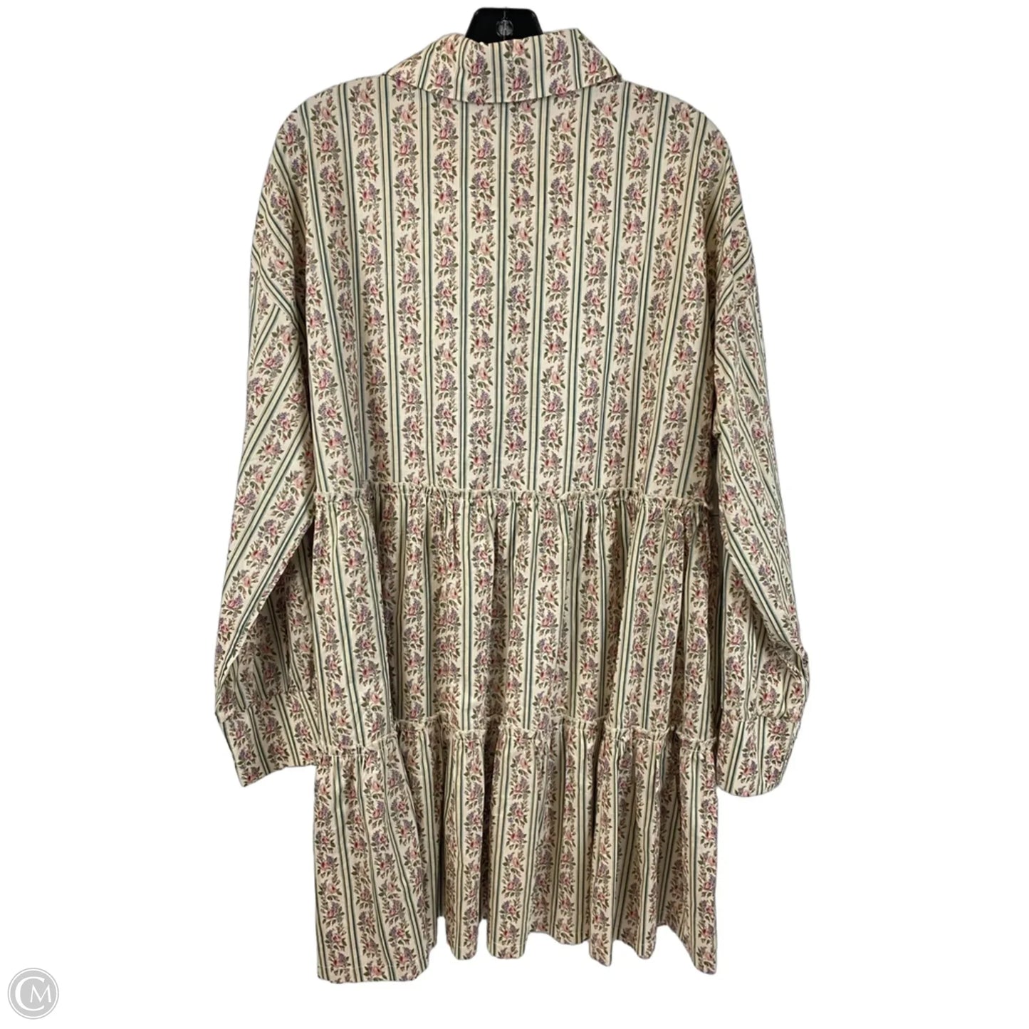 Dress Casual Midi By Cmc In Floral Print, Size: Xl
