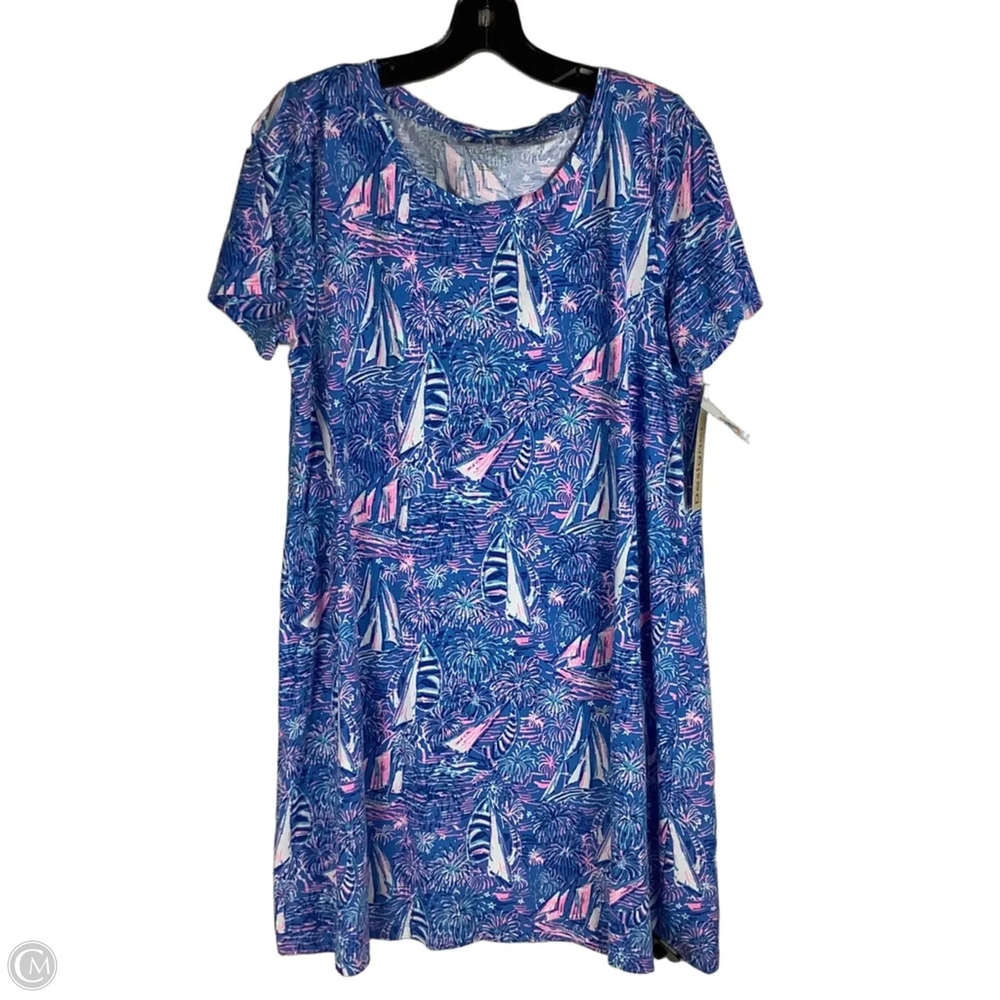 Dress Designer By Lilly Pulitzer In Blue, Size: L