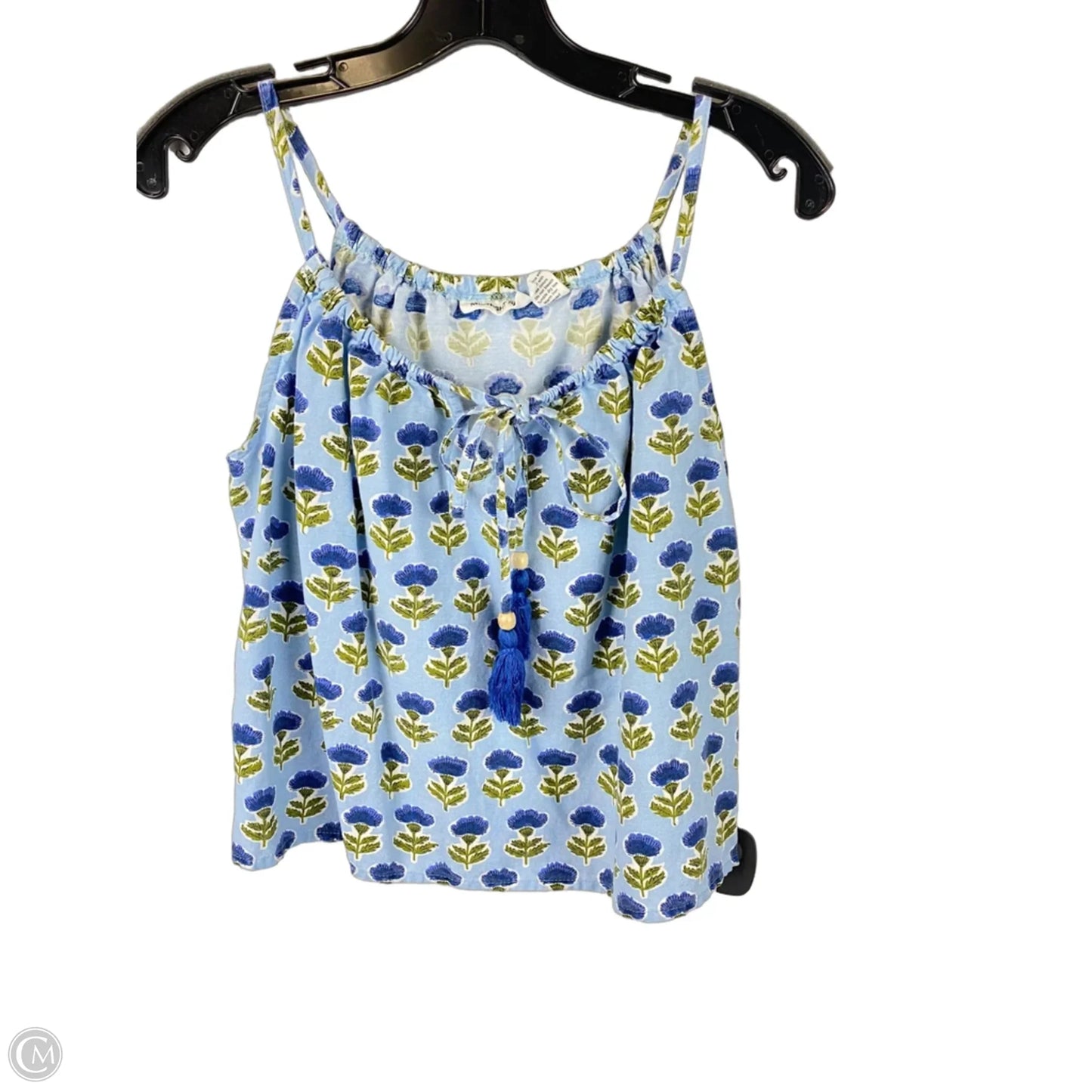 Top Sleeveless By Clothes Mentor In Blue & Green, Size: M