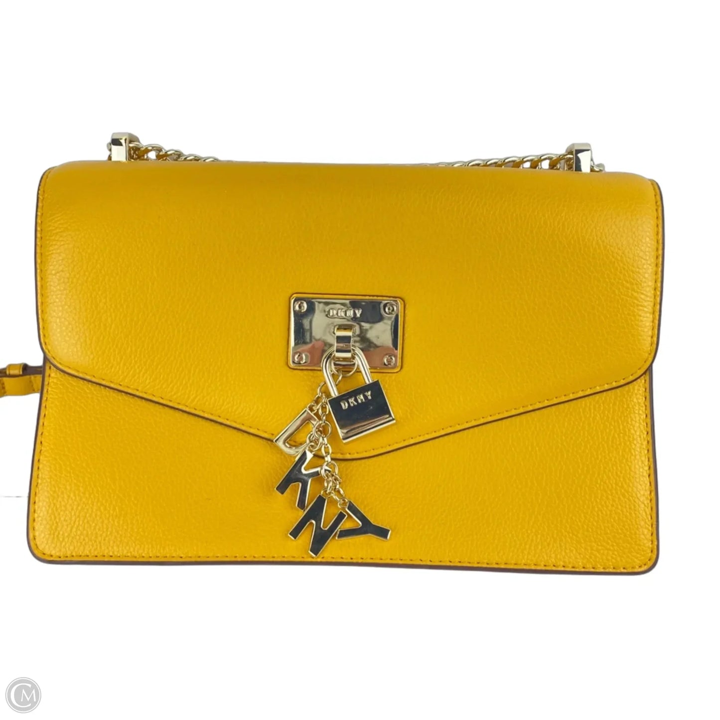 Crossbody Leather By Dkny, Size: Medium