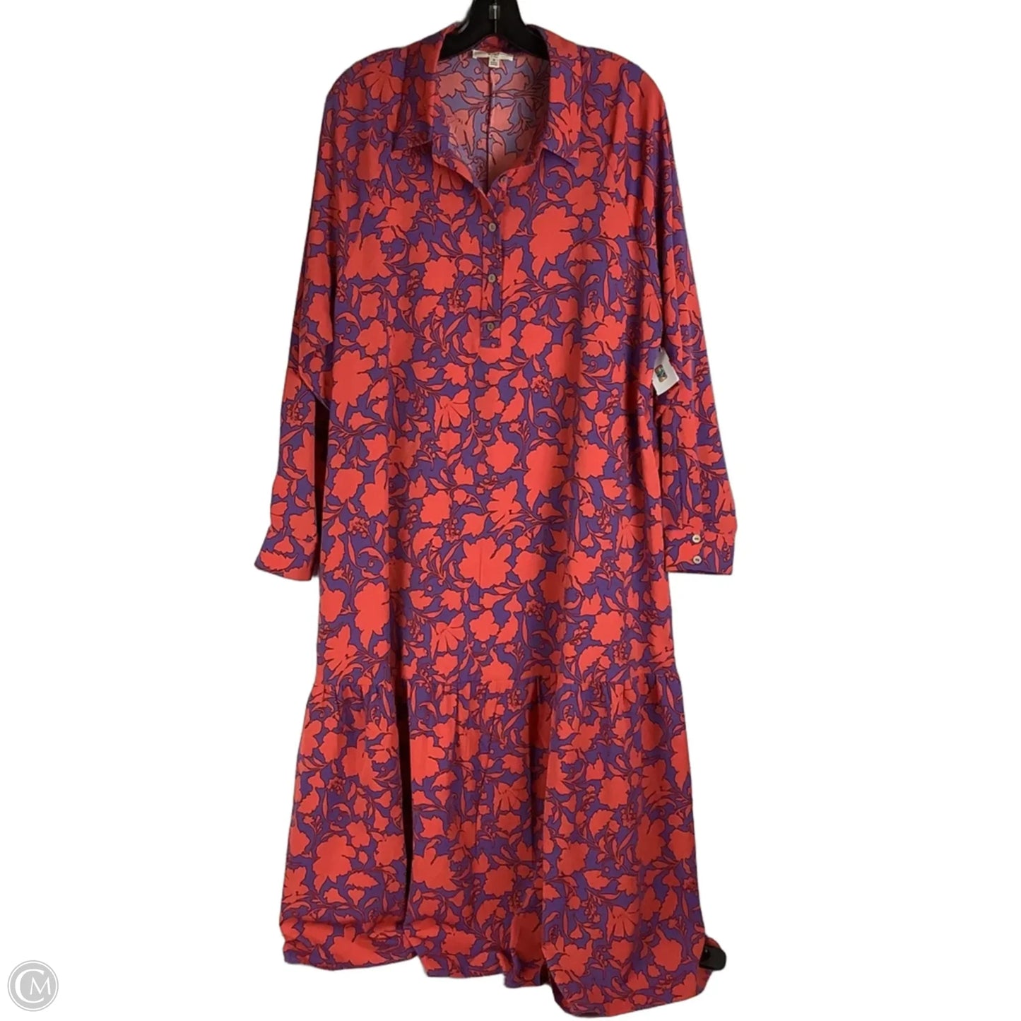 Dress Casual Maxi By Easel In Orange & Purple, Size: S