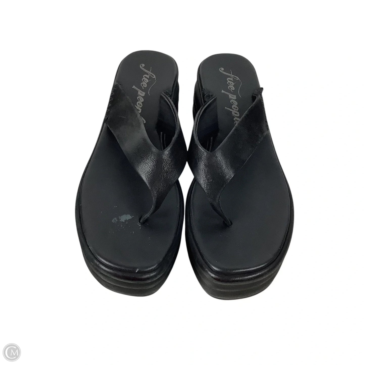 Sandals Heels Platform By Free People In Black, Size: 7.5 (38)