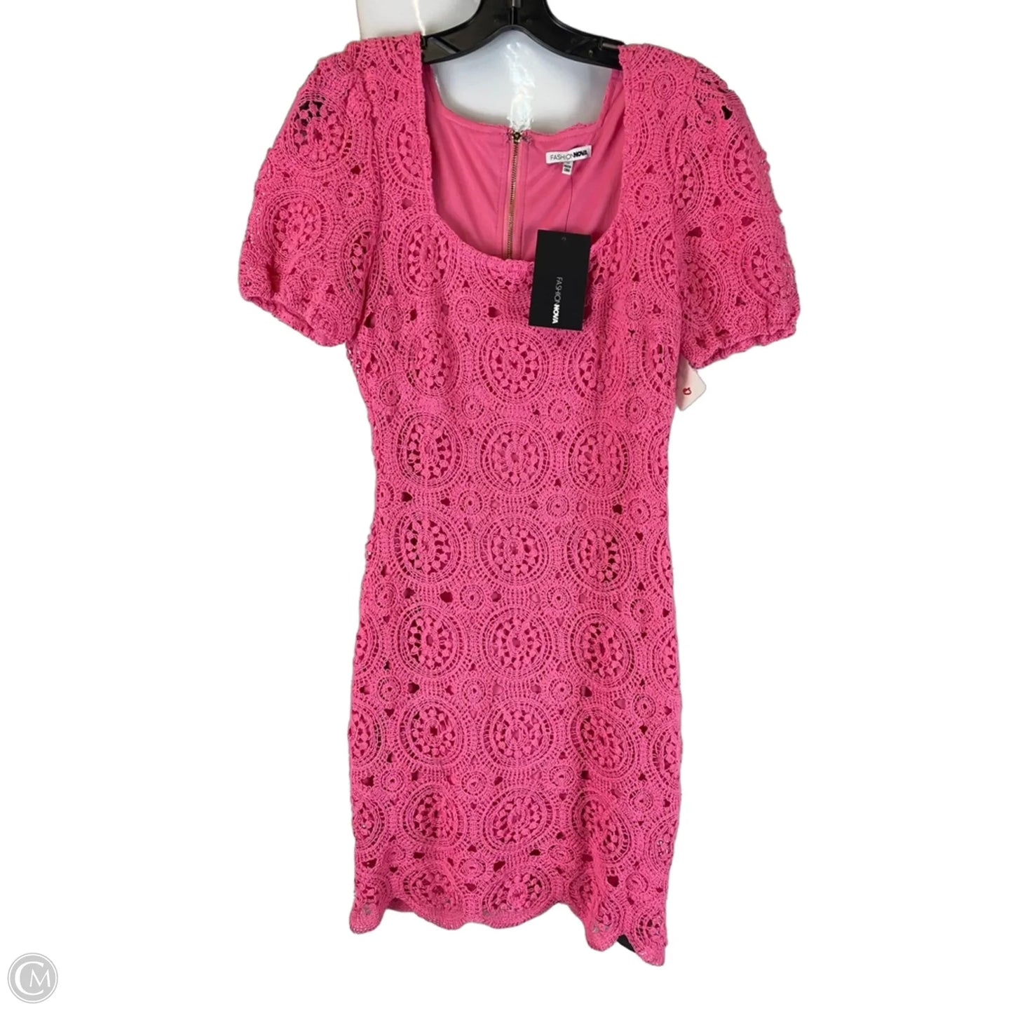 Dress Casual Short By Fashion Nova In Pink, Size: M