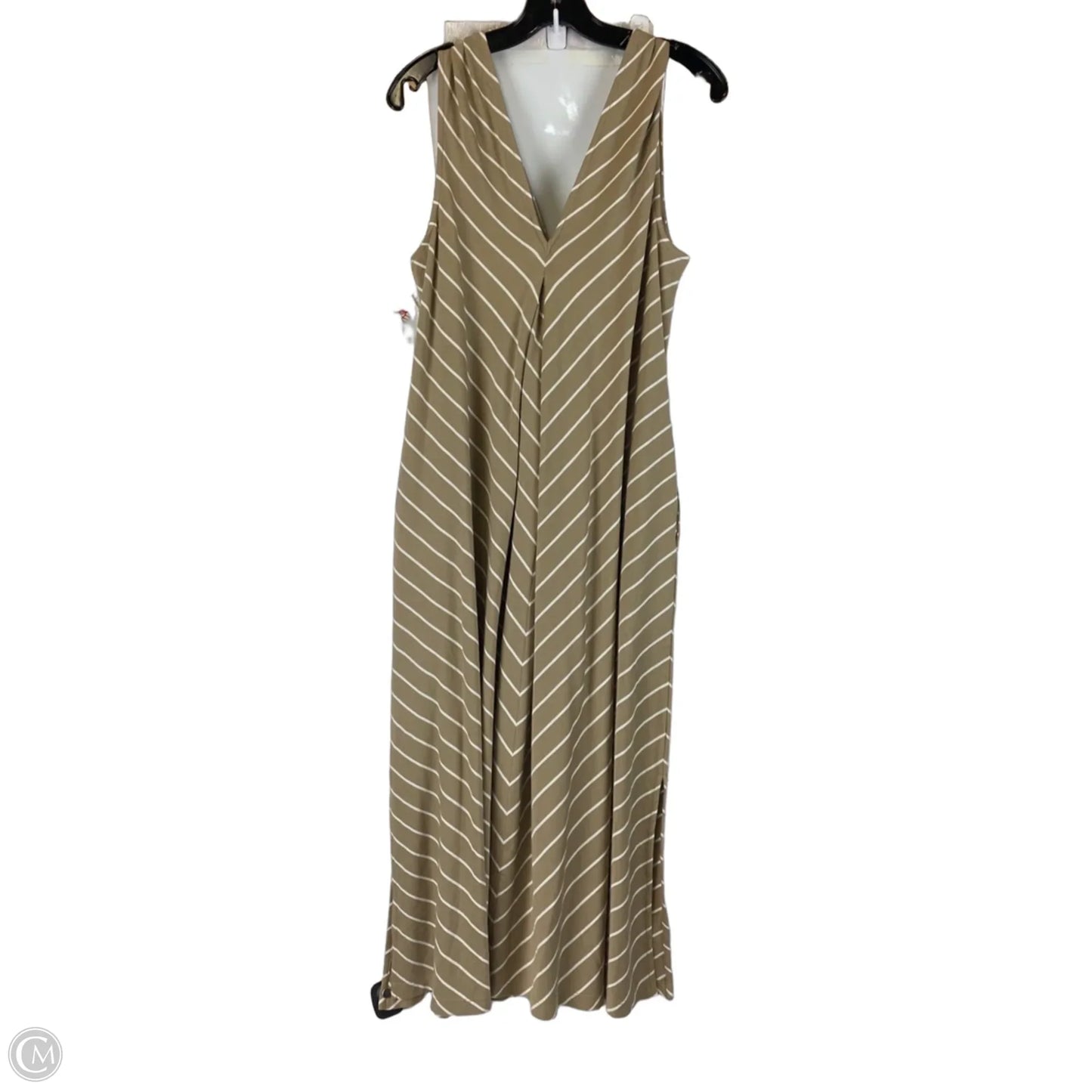 Dress Casual Midi By Haven In Striped Pattern, Size: M