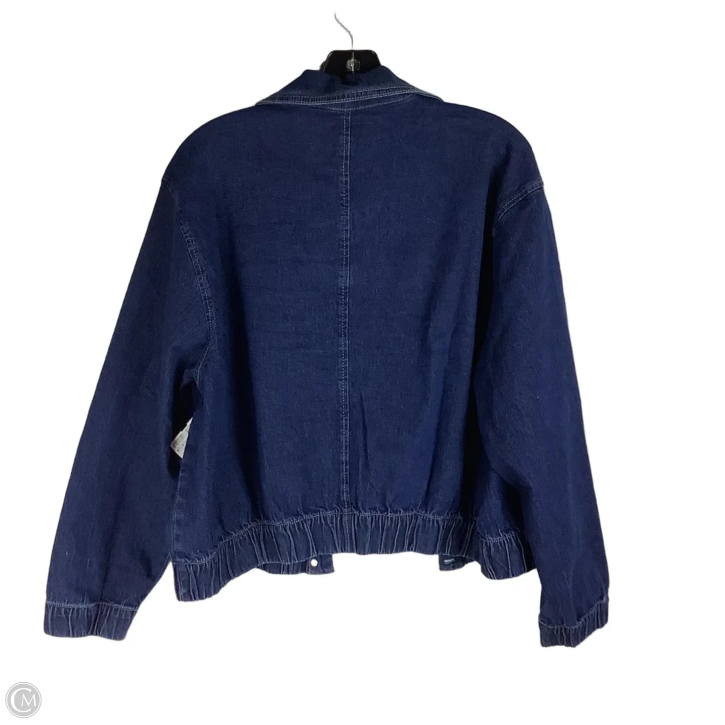 Jacket Denim By Nine West In Blue Denim, Size: M