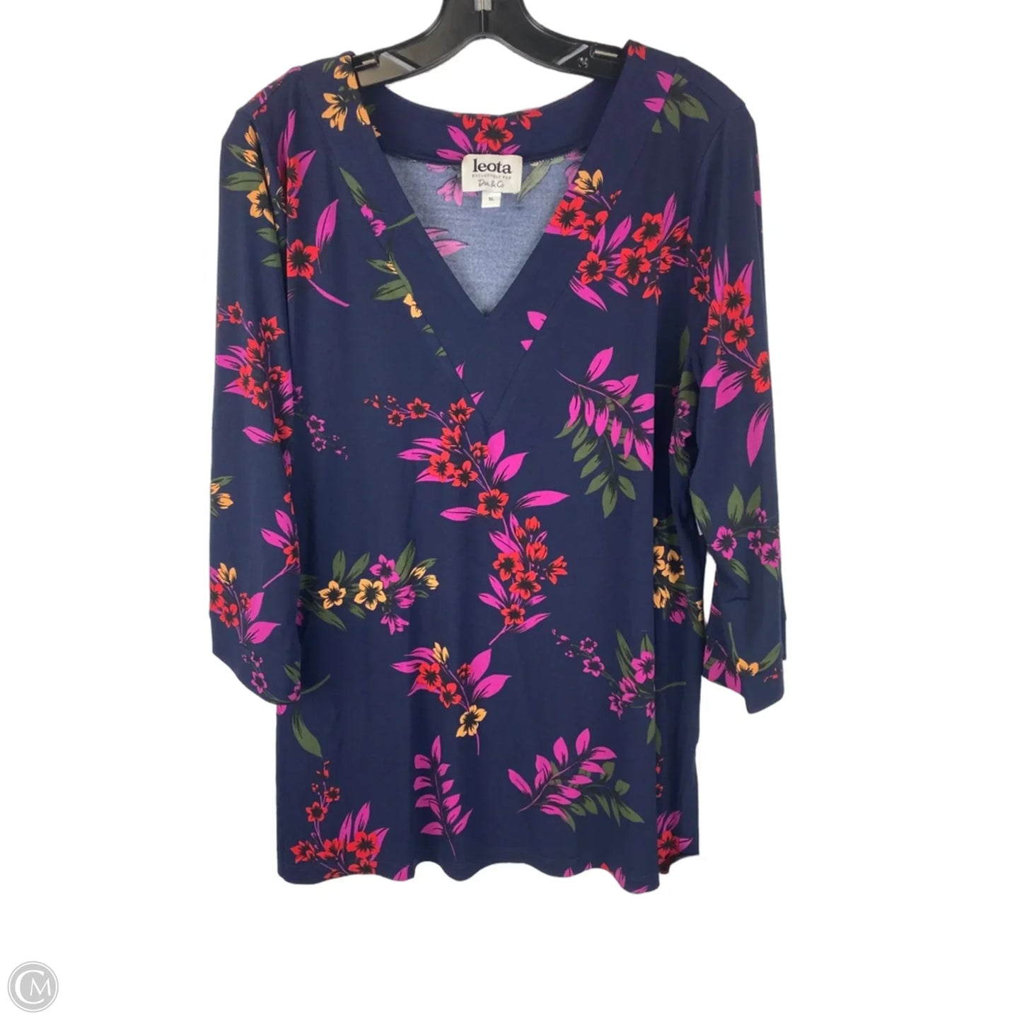 Top Long Sleeve By Leota In Floral Print, Size: Xl