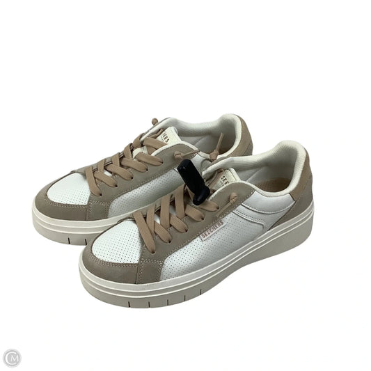 Shoes Sneakers By Skechers In Brown & Cream, Size: 7.5