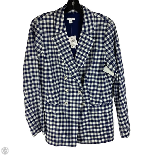 Blazer By J. Jill In Checkered Pattern, Size: M