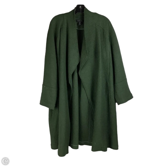 Sweater Cardigan By Tahari In Green, Size: L
