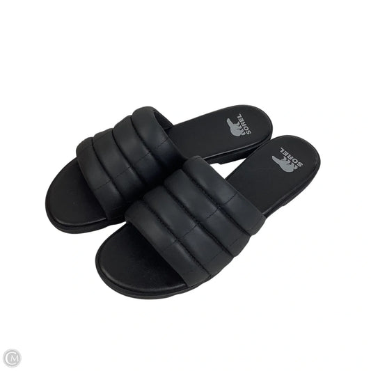 Sandals Flats By Sorel In Black, Size: 9