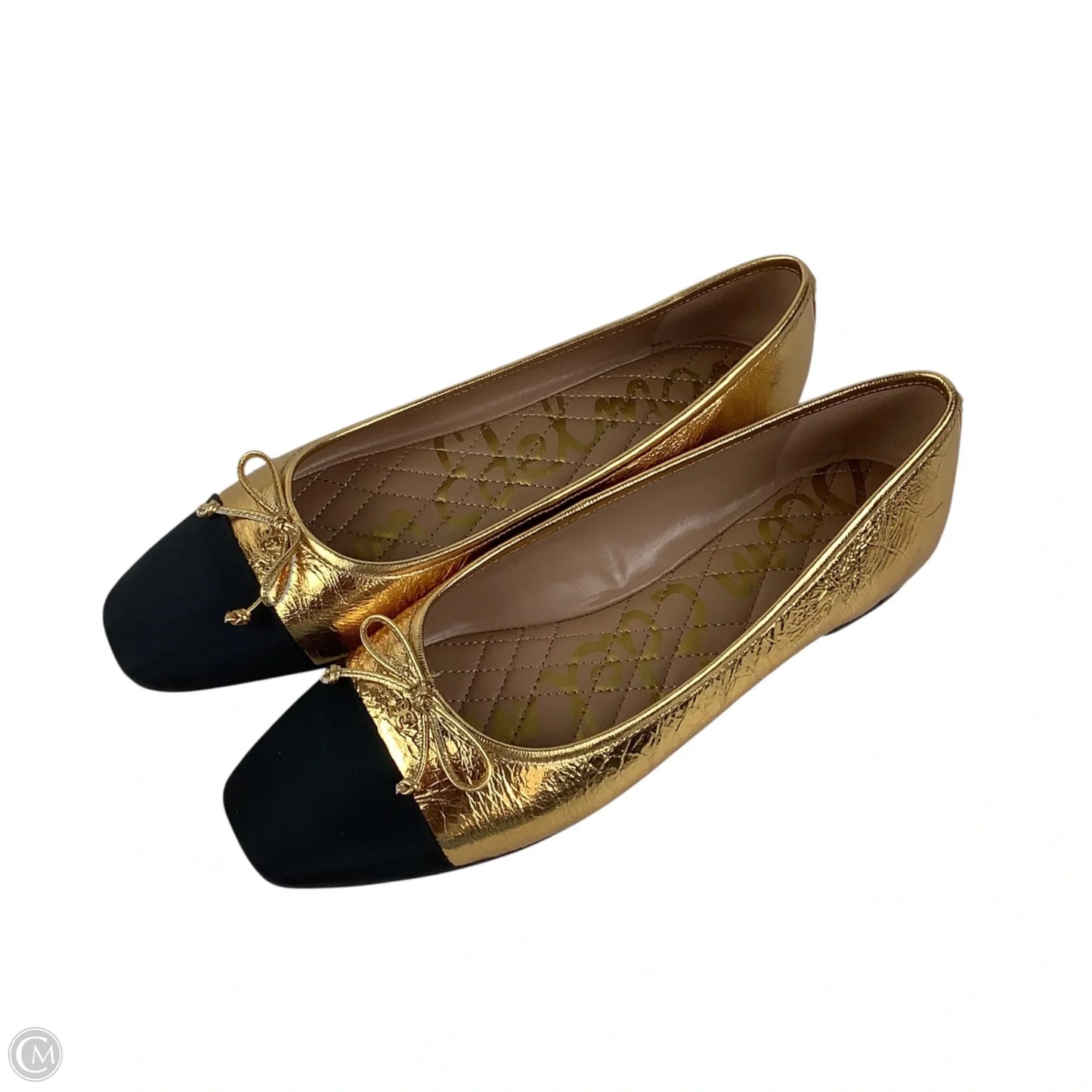 Shoes Flats By Sam Edelman In Gold, Size: 8