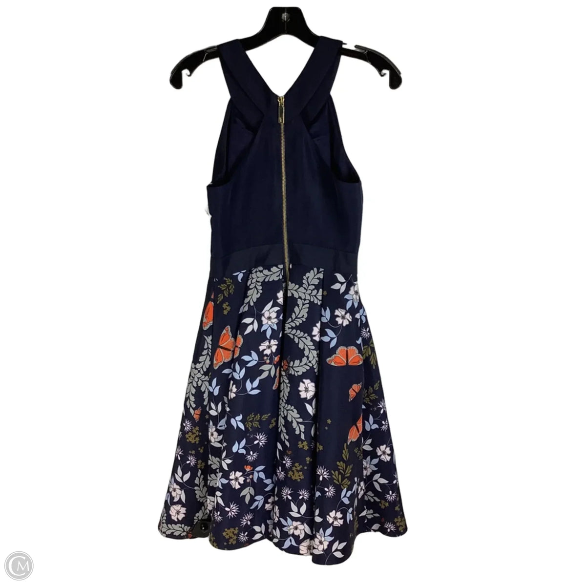Dress Work By Ted Baker In Navy, Size: 0