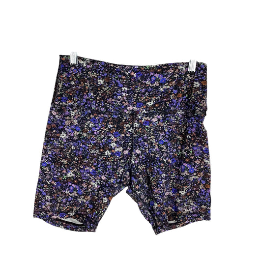 Athletic Shorts By Lululemon In Floral Print, Size: 10