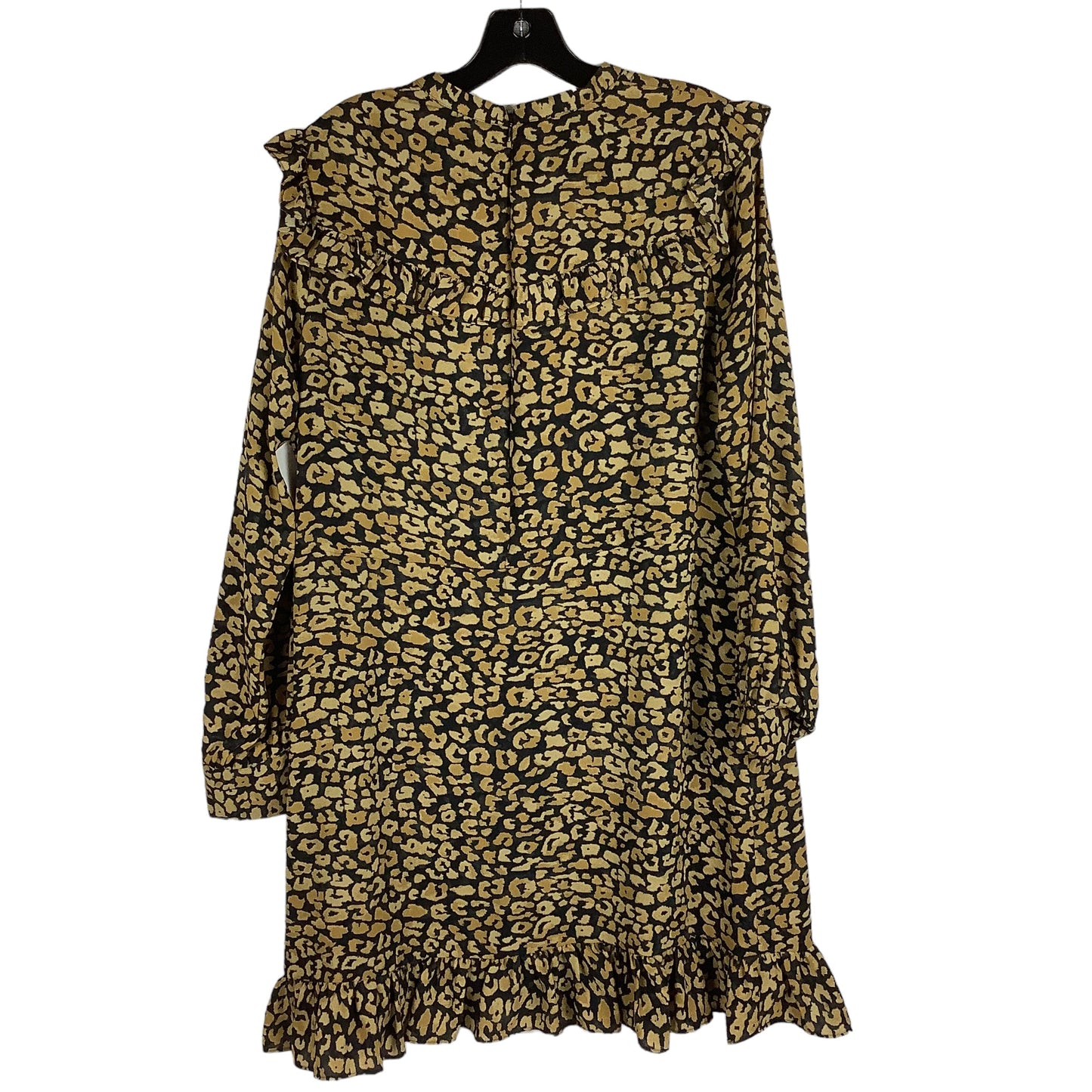 Animal Print Dress Casual Midi Who What Wear, Size Xl