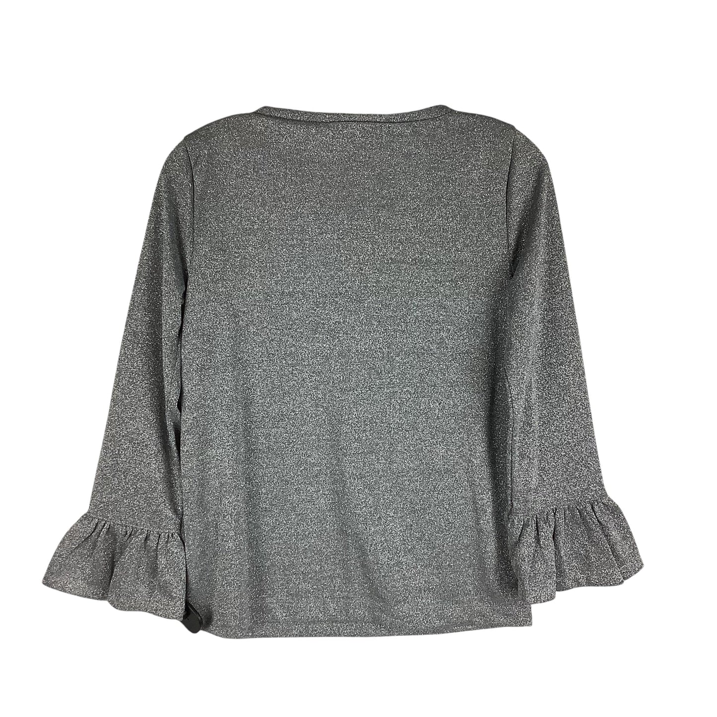 Top Long Sleeve By J. Crew In Silver, Size: S