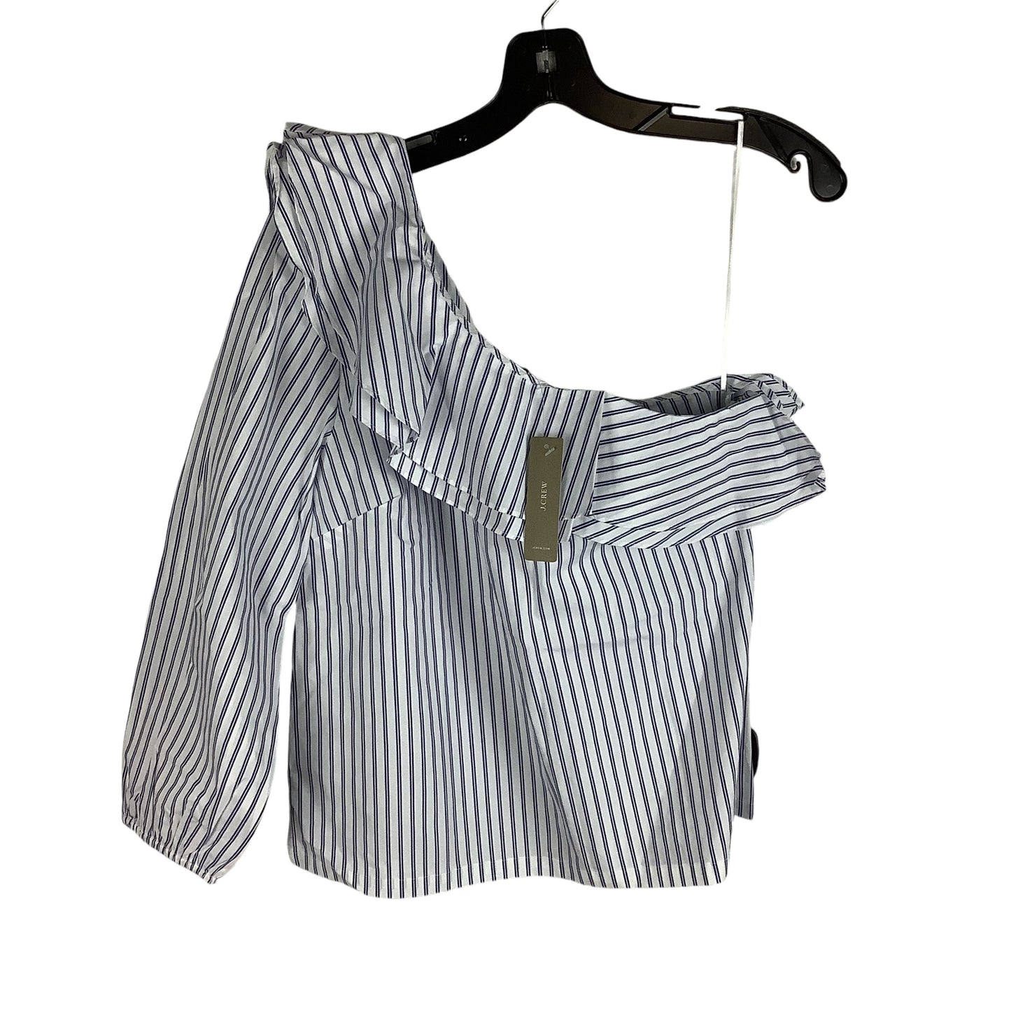 Top Long Sleeve By J. Crew In Striped Pattern, Size: 6