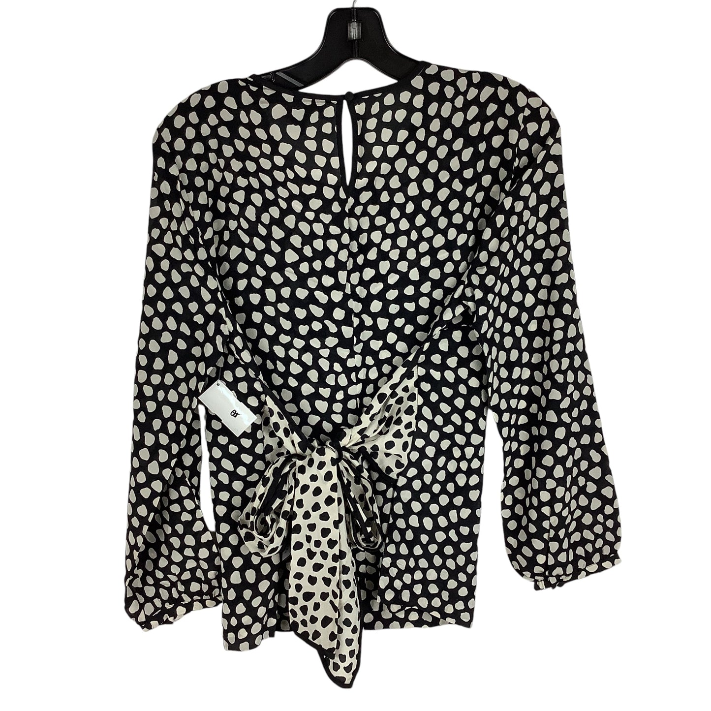 Top Long Sleeve By J. Crew In Black & White, Size: 6