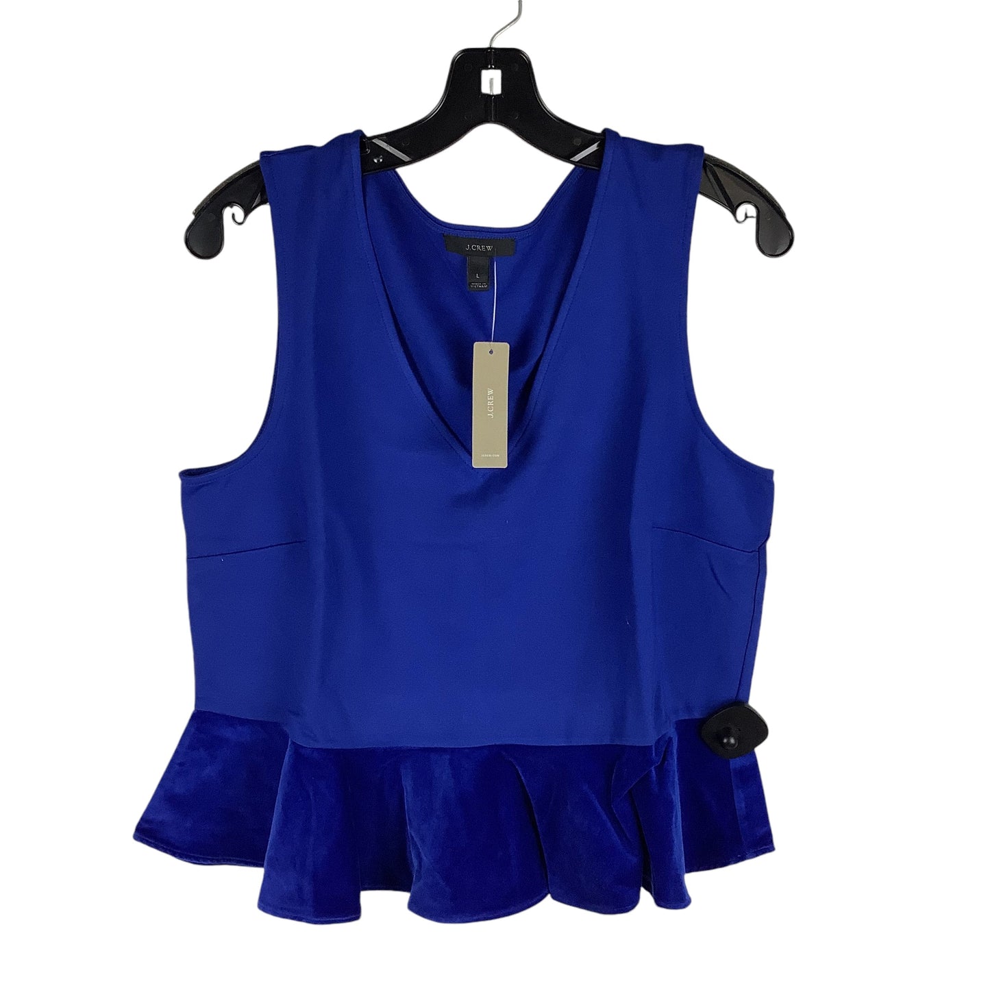 Top Sleeveless By J. Crew In Blue, Size: L