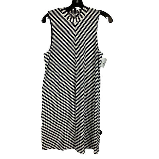 Dress Casual Midi By J. Crew In Striped Pattern, Size: 8