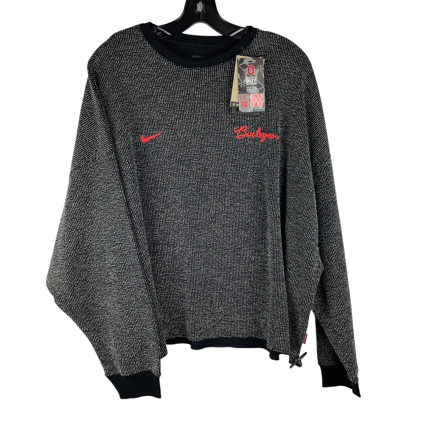 Athletic Sweatshirt Crewneck By Nike Apparel In Black, Size: Xl