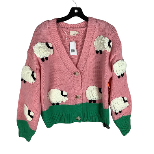 Sweater Cardigan By Dreamers In Pink, Size: S