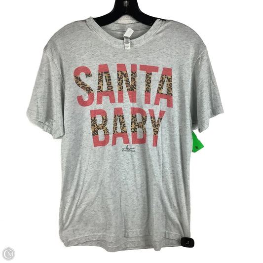 Top Short Sleeve Basic By Next Level In Grey, Size: M