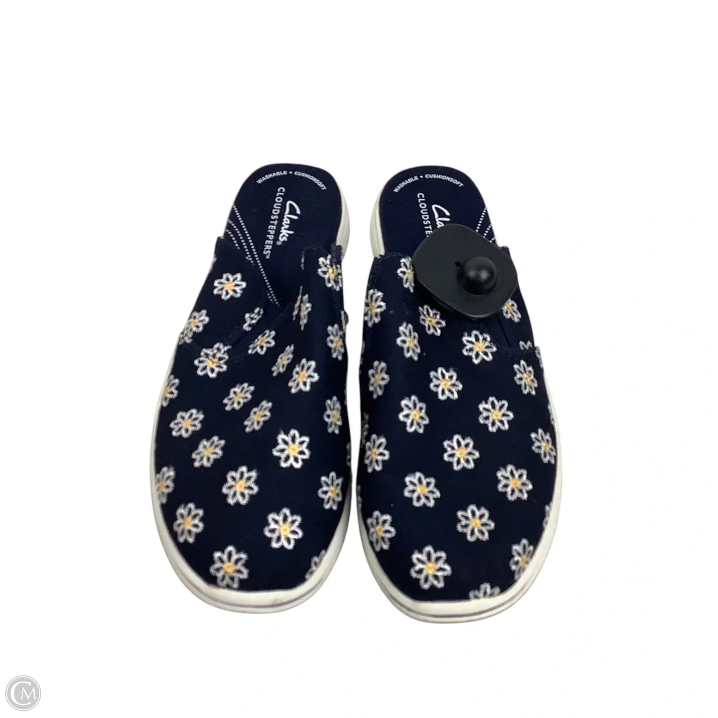 Shoes Flats By Clarks In Navy, Size: 8.5