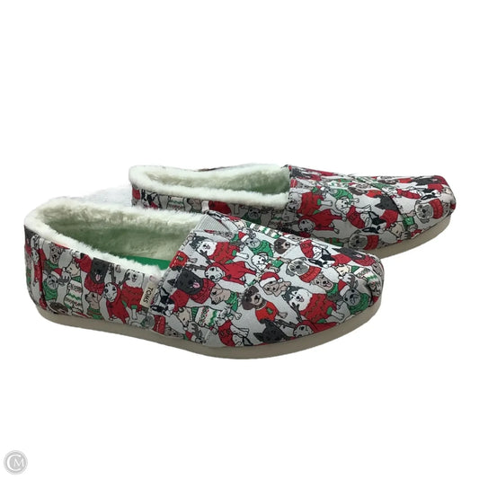 Shoes Flats By Toms In Red, Size: 6