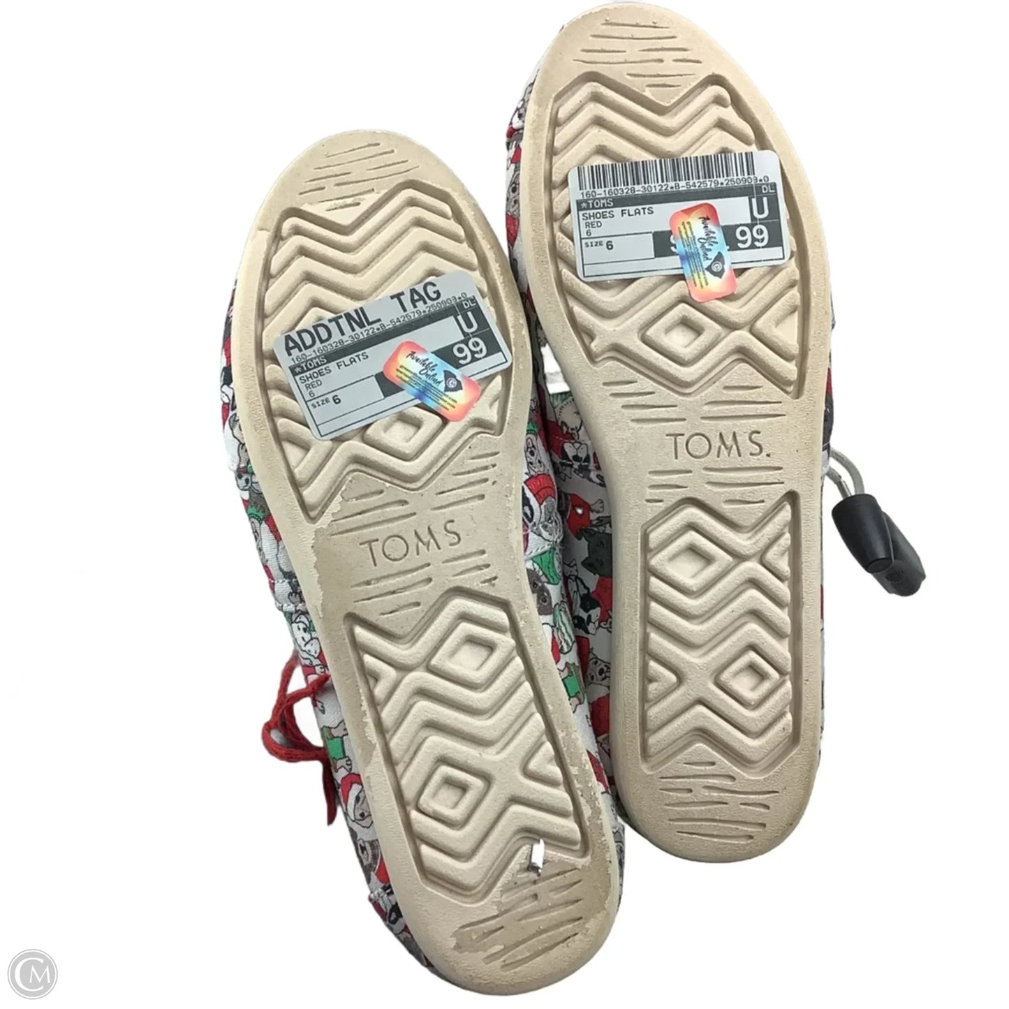 Shoes Flats By Toms In Red, Size: 6