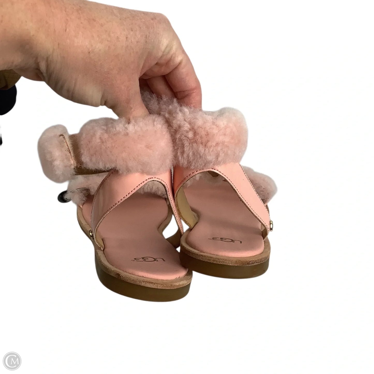 Sandals Designer By Ugg In Pink, Size: 9