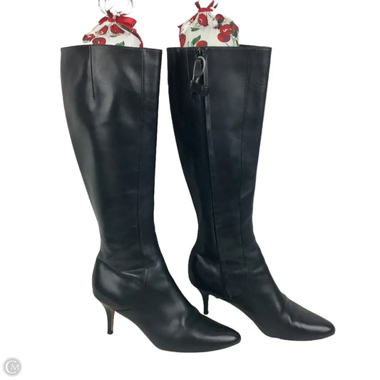 Boots Knee Heels By Cole-haan In Black, Size: 8.5
