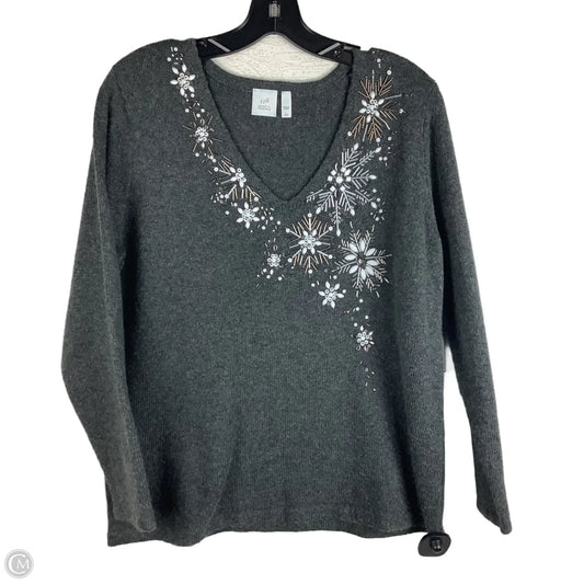 Sweater By J. Jill In Grey, Size: L