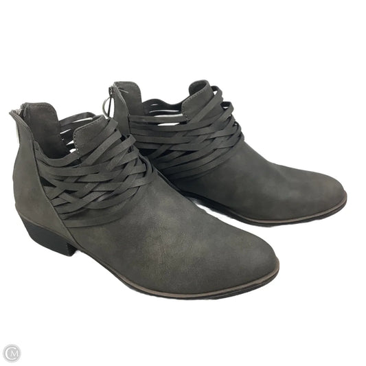 Boots Ankle Heels By Nautica In Grey, Size: 11