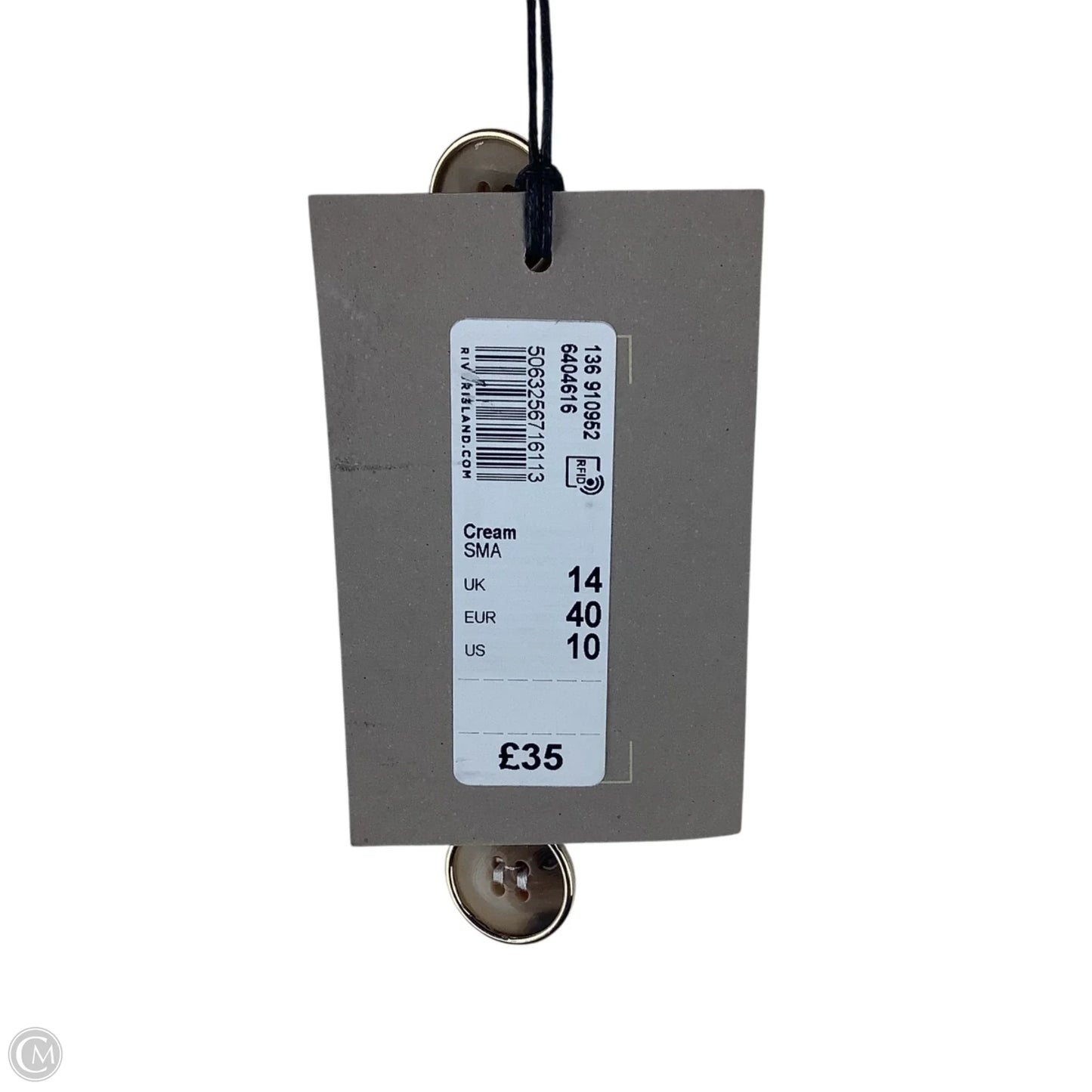 Vest Other By River Island In Cream, Size: 10